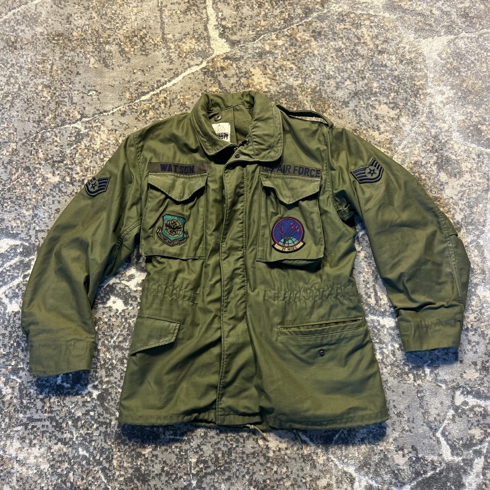 Vintage US Army Air Force Cold Weather Field Coat Jacket M-65 Small Regular